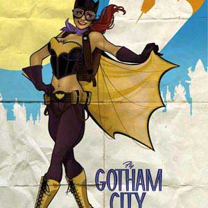 DC Comics Bombshells Batgirl- Fly Gotham City Airlines Surface Pro Tablet Skin